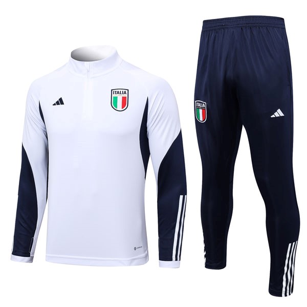 Felpa Allenamento Italia 23/24 Bianco